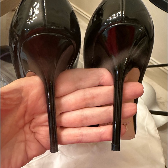 Authentic Jimmy Choo London Love 100 Black Patent Leather Pumps size 36 - Picture 5 of 9